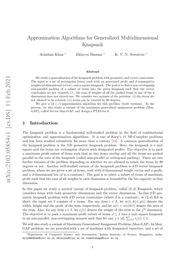 Approximation Algorithms for Generalized Multidimensional Knapsack