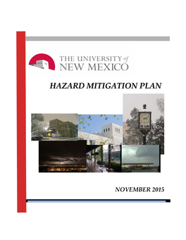 UNM 2015 Hazard Mitigation Plan
