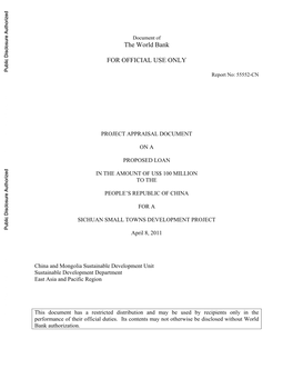 World Bank Document