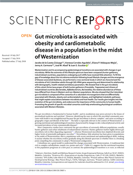 Gut Microbiota Is Associated with Obesity and Cardiometabolic