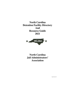 NCJAA Detention Facility Resource Directory