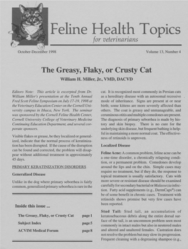 Feline Health Topics for Veterinarians