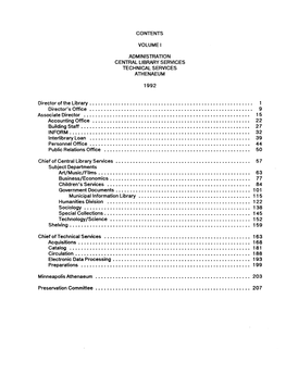 Contents Volume I Administration Central
