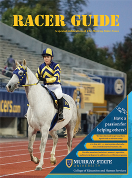 Racer Guide a Special Publication of the Murray State News