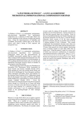 A Live Algorithmic Microtonal Improvisational Composition for Ipad