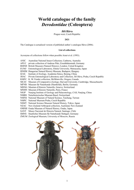 Coleoptera: Polyphaga: Derodontidae