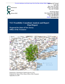 VLT Feasibility Consultant Analysis and Report Final Report