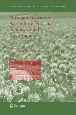 Nitrogen Fixation in Agriculture, Forestry, Ecology, and the Environment Nitrogen Fixation: Origins, Applications, and Research Progress