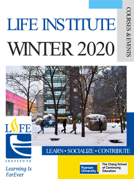 Winter 2020 Life Calendar