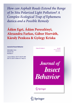 A Complex Ecological Trap of Ephemera Danica and a Possible Remedy