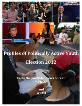 Profiles of Politically Active Youth Election 2012