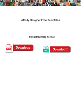 Affinity Designer Free Templates