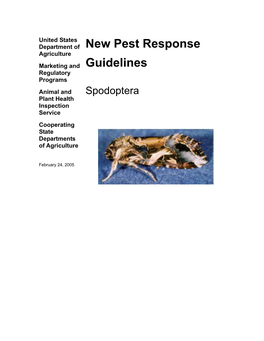 New Pest Response Guidelines