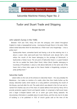 2. Tudor and Stuart Trade and Shipping 3