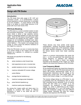 Design with PIN Diodes Application Note