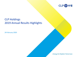 CLP Holdings 2019 Annual Results Highlights