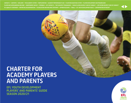 Charter for Academy Players and Parents