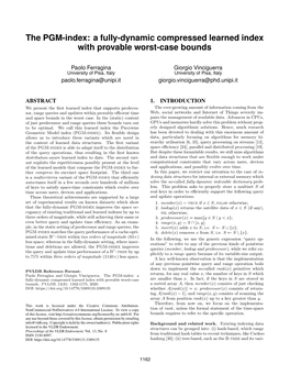 The PGM-Index: a Fully-Dynamic Compressed Learned Index with Provable Worst-Case Bounds