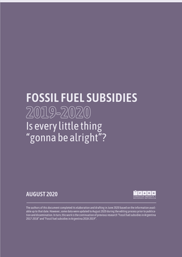Fossil Fuel Subsidies