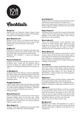 12A Cocktails