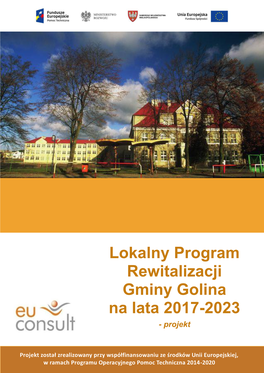 Lokalny Program Rewitalizacji Gminy Golina Na Lata 2017-2023 - Projekt