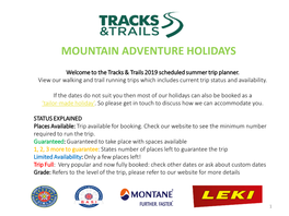 Mountain Adventure Holidays