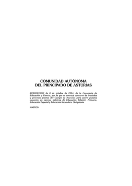 Comunidad Autónoma Del Principado De Asturias