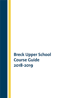 Upper School Course Guide 2018-2019