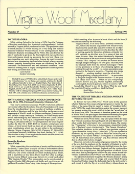 Virginia Woolf Miscellany, Issue 47, Spring 1996