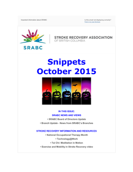Snippets October 2015