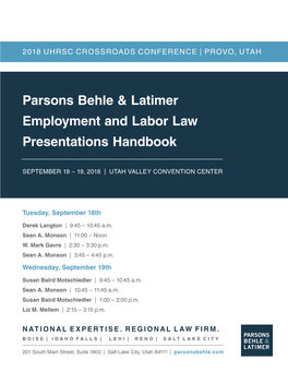 UHRSC Convention Handbook Cover.Indd