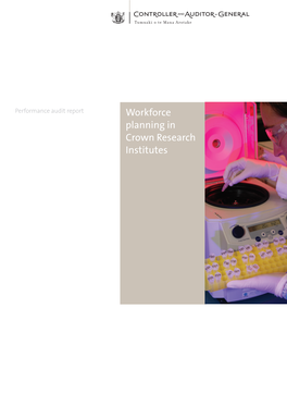 Workforce Planning in Crown Research Institutes