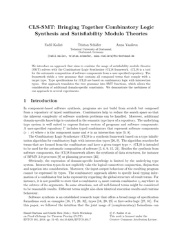 Bringing Together Combinatory Logic Synthesis and Satisfiability