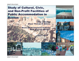 Study of Cultural, Civic, and Non-Profit Facilities of Public Accommodation in Boston