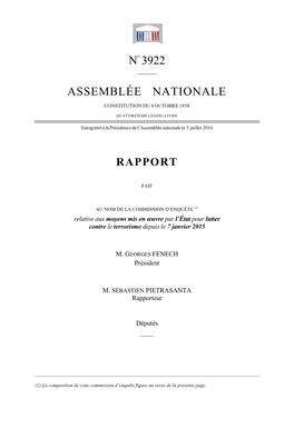 N° 3922 Assemblée Nationale