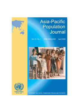 Asia-Pacific Population Journal