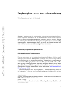 Exoplanet Phase Curves: Observations and Theory