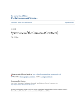 Systematics of the Cumacea (Crustacea) Pilar A