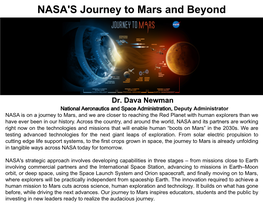 NASA's Journey to Mars and Beyond