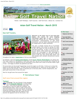Asian Golf Nation - March 2015