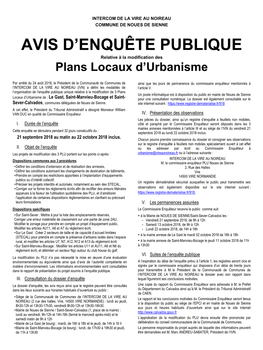 Avis D'enquête Publique