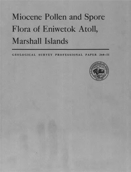 Miocene Pollen and Spore Flora of Eniwetok Atoll, Marshall Islands
