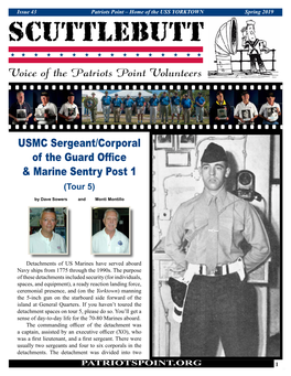 USMC Sergeant/Corporal of the Guard Office & Marine Sentry Post 1