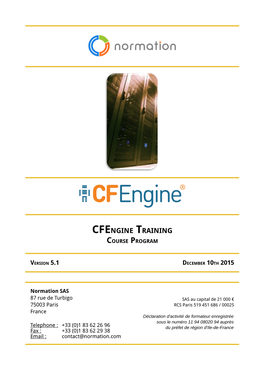 Cfengine Training Course Program
