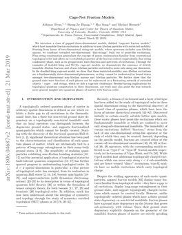 Arxiv:1806.04687V2 [Cond-Mat.Str-El] 21 Mar 2019