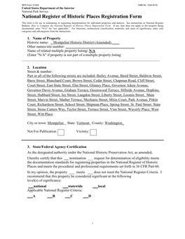 National Register of Historic Places Registration Form