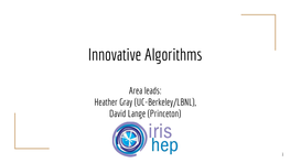 Innovativealgorithms Retreat Sept2019