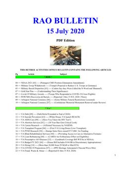 Bulletin 200715 (PDF Edition)