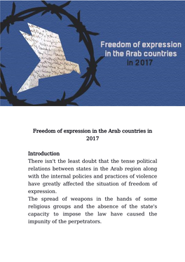 Freedom of Expression in the Arab Countries in 2017 Introduction