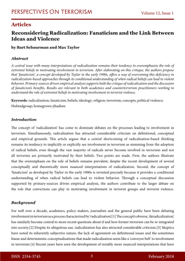 Fanaticism and the Link Between Ideas and Violence by Bart Schuurman and Max Taylor